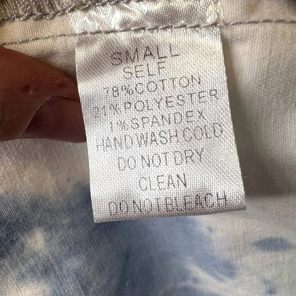 Davi and‎ Dani Bleached Oversized Boho Jean Jacket Size Small - Picture 8 of 10